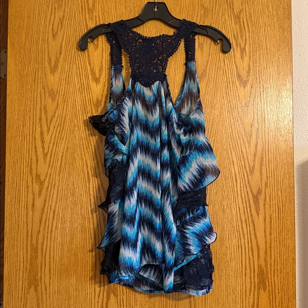 Vanity Navy Crochet Top - Picture 3 of 3